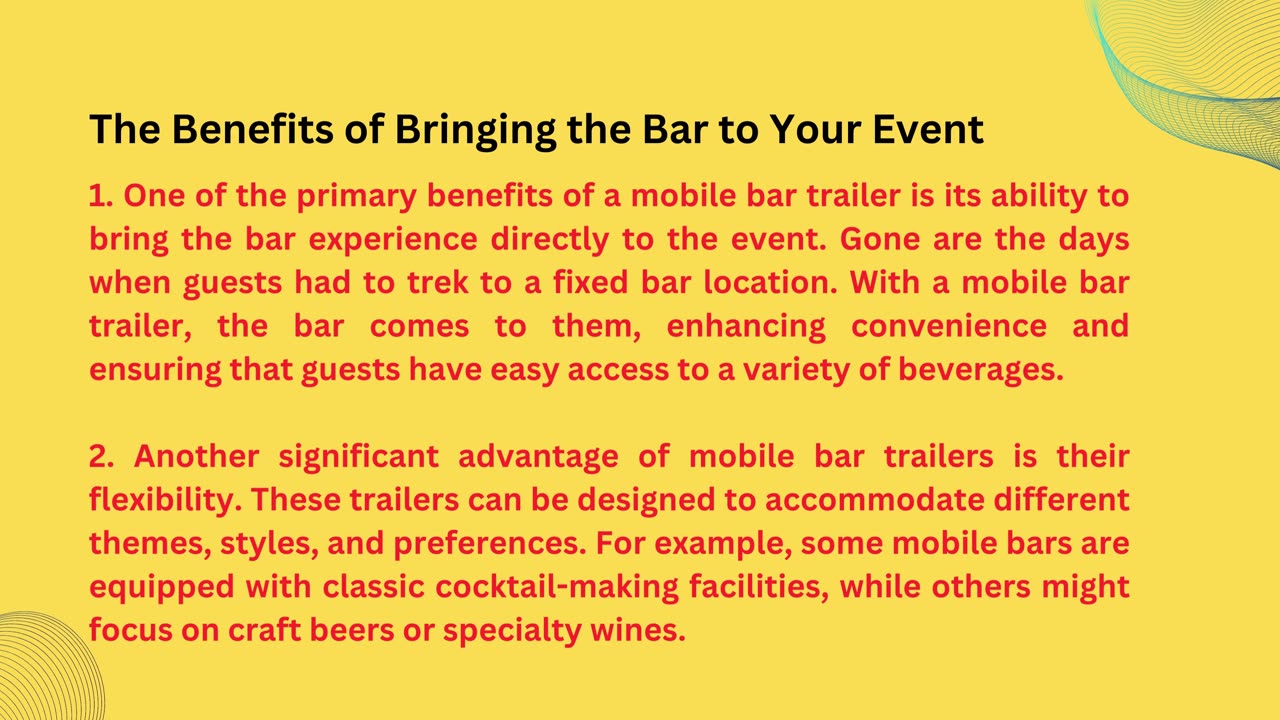 Mobile Bar Services: Taking Orange County by Storm