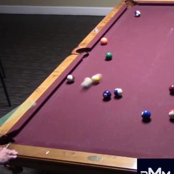 CUE BALL AGAINST THE RAIL SHOT!