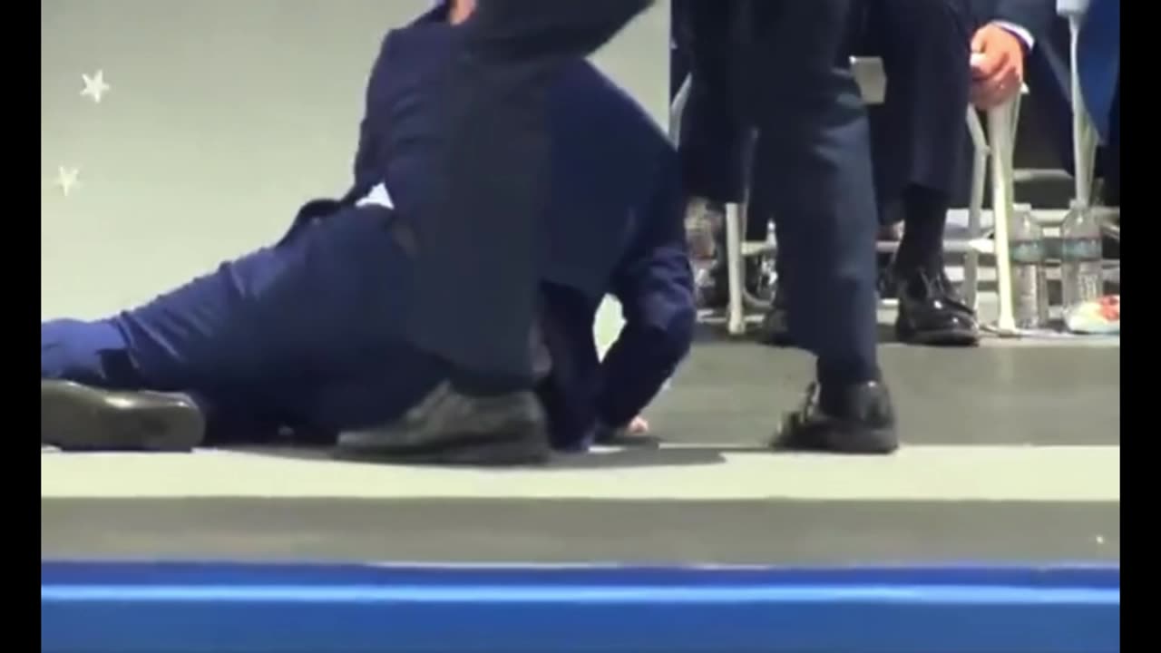 Joe Biden Falls Again at Air Force Graduation Ceremony 🤣😂😂