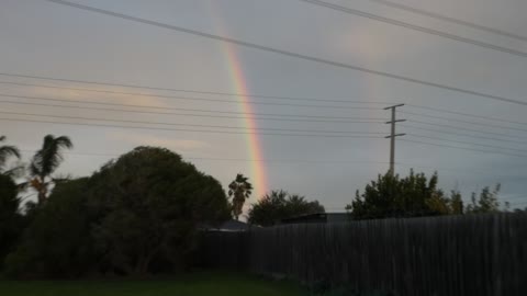 Rainbow as I'm walking - Melbourne Australia