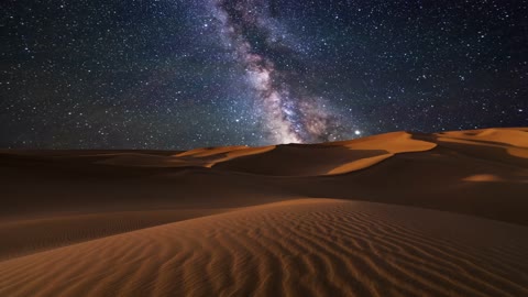 The Milky Way in the desert