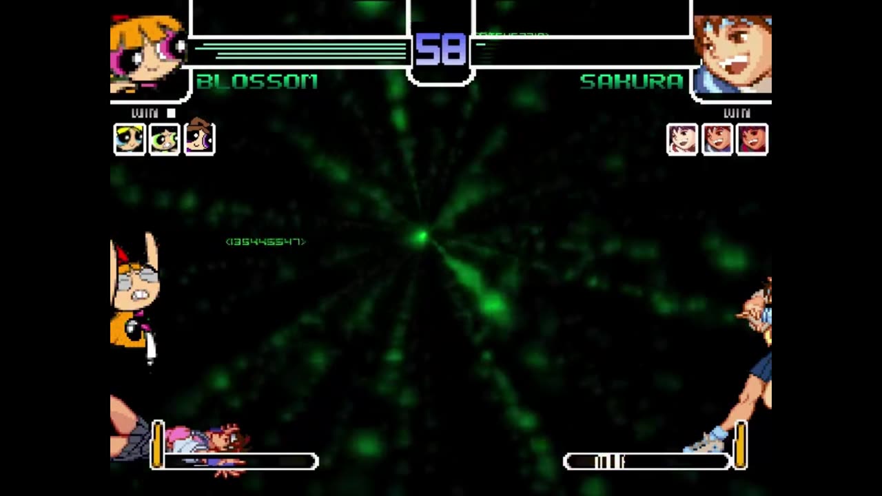 The Powerpuff Girls (Me) vs Sakura x4