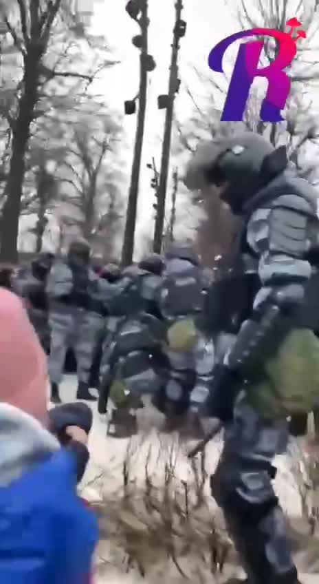 Wanna be Freedom fighters getting beaten by batons