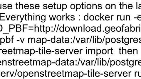 Issue creating OSM tile server using Docker