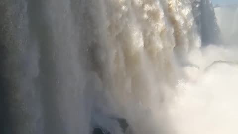 Close Up of Stunning Waterfall: