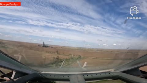 Russian Su-25s firing on Ukrainian troops in Kharkiv Region
