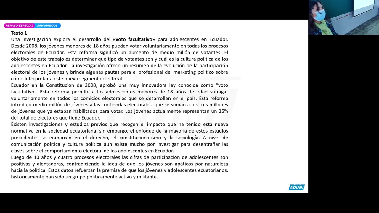 REPASO ESPECIAL ADUNI 2022 | Semana 01 | RV S1 | Geometría S1 | Física | Literatura S1