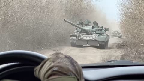 Ukraine War - Powerful traffic in Kharkiv