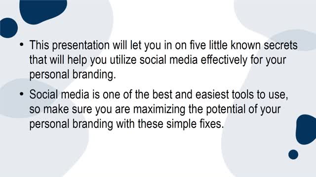 5 Secrets To Using Social Media For Your Brand: Personal Branding Social Media