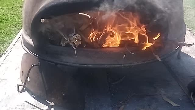 Calentando el horno