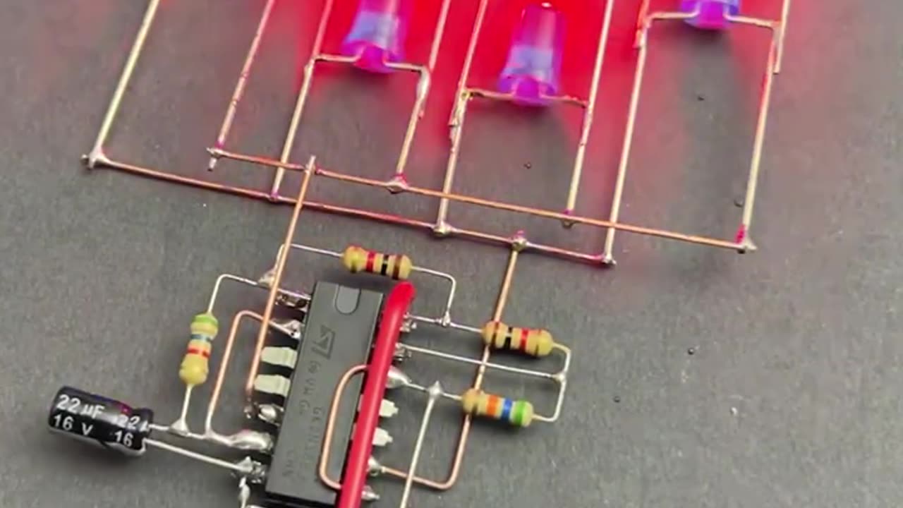 LED chaser circuit How to make LED light circuit