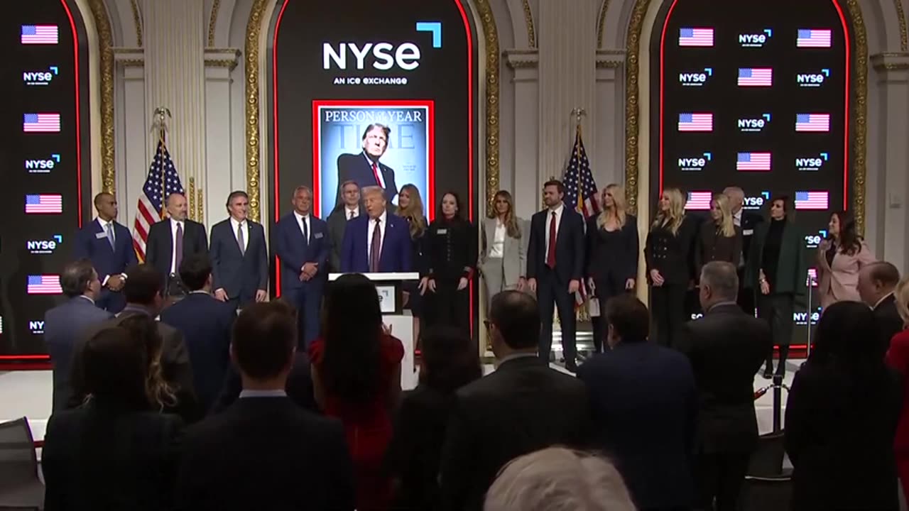 president trump speaks at the new york stock exchange