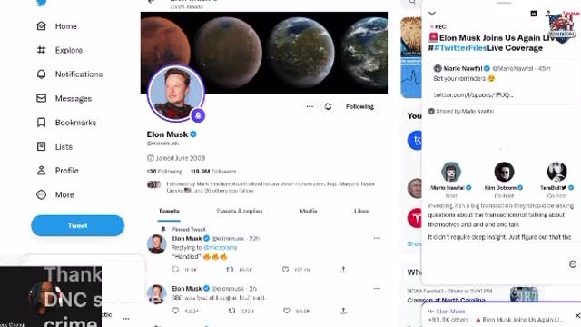 Tom Fitton asks a question- and Elon is not suicidal