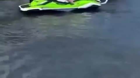 Kid on a Jet Ski Finds Out...