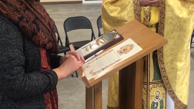 Xenia’s entrance into full communion with the Russian Catholic Church at the Winlock Outreach!