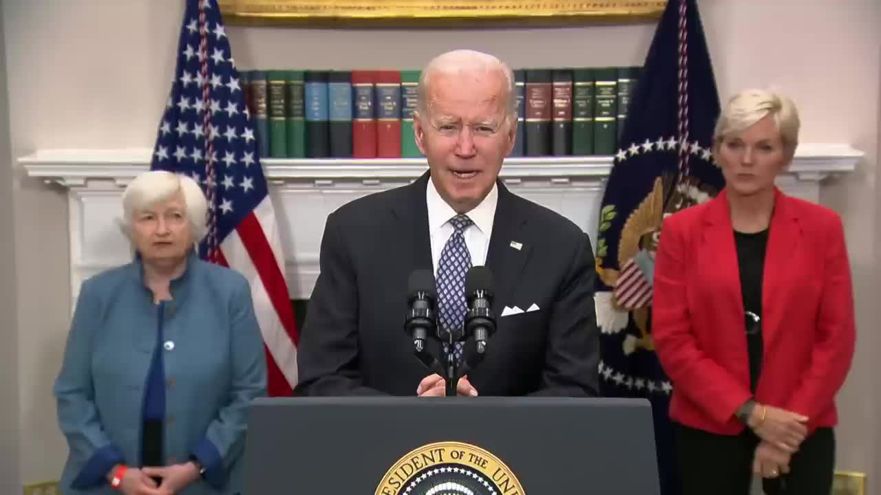 President Biden says oil company profits 'outrageous' and a 'windfall of war'