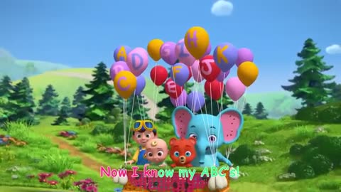 ABC Song with Balloons and Animals | CoComelon Nursery Rhymes & Animal Songs
