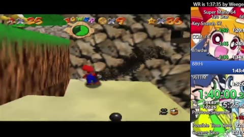 Super Mario 64 100% 120star Speedrun no reset #14