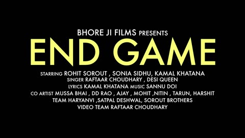 END GAME || Full Video | Haryanvi Song