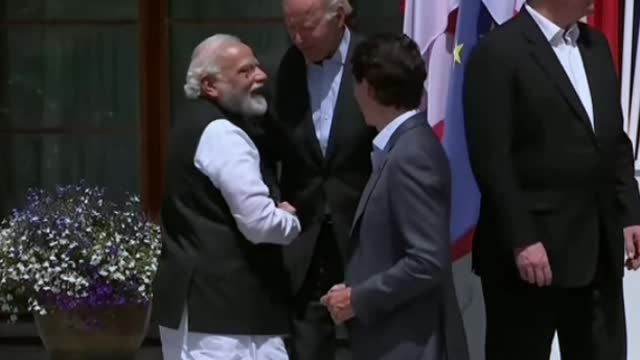 Prime minister Narendra Modi with job Biden