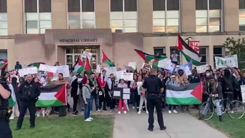 University Of Wisconsin Palestinian Activists Chant “Glory To The Martyrs”