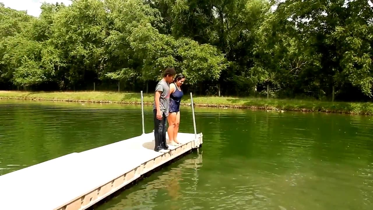 Backwards Pond Diving - Just For Fun