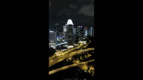 Singapore Flyer night view