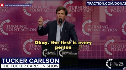 Tucker Carlson Give Passionate Speech at Turning Point USA