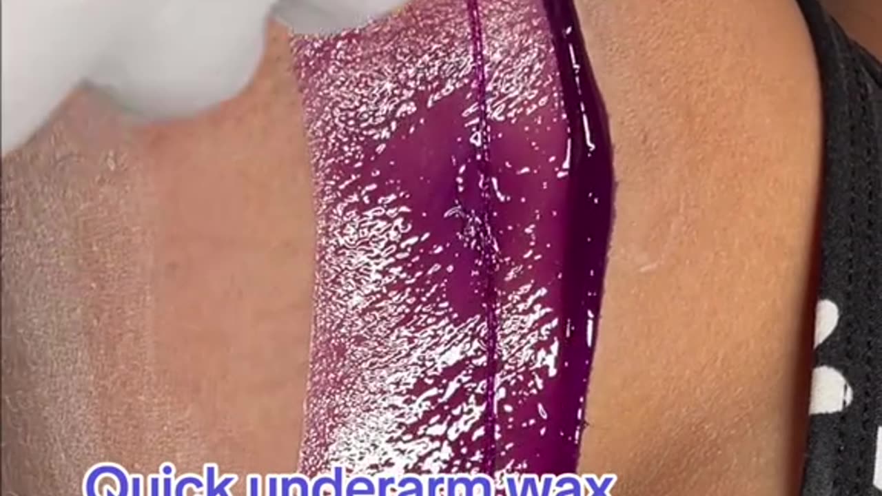 Jasmin, Demonstrates Underarm Waxing with Sexy Smooth Purple Seduction Hard Wax!