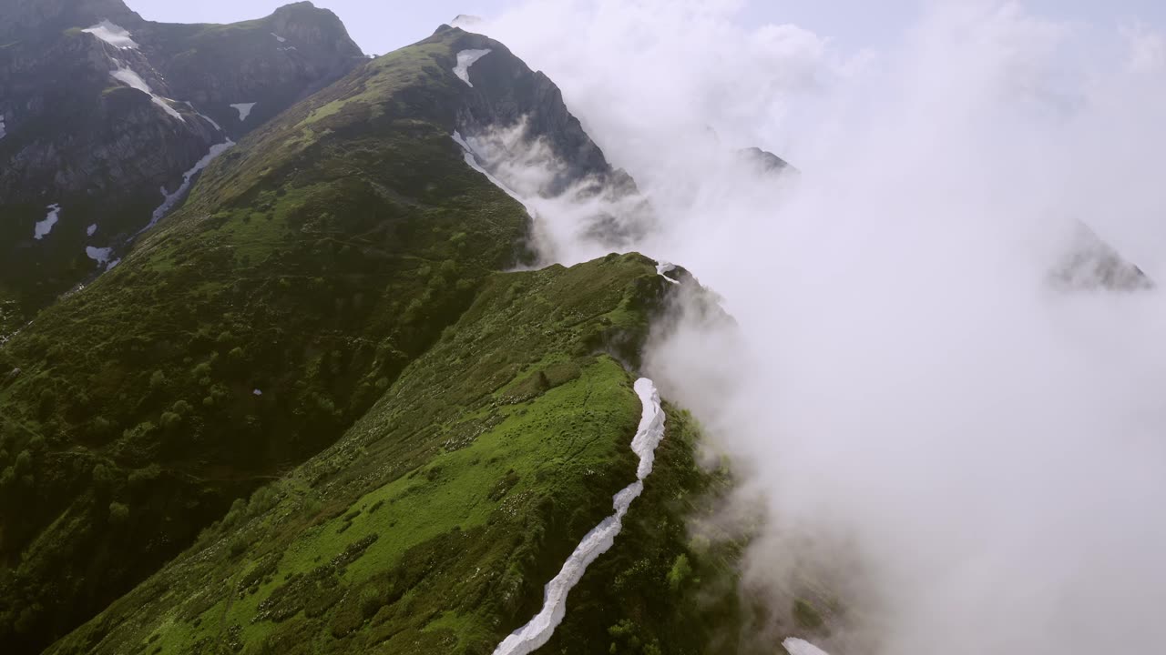 mountains and clouds looking very good and lovely