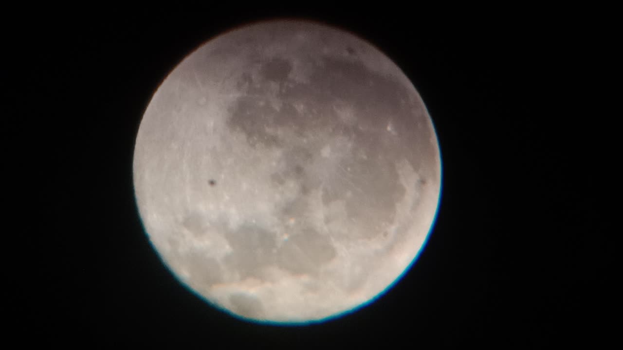 Live Moon View In Telescope