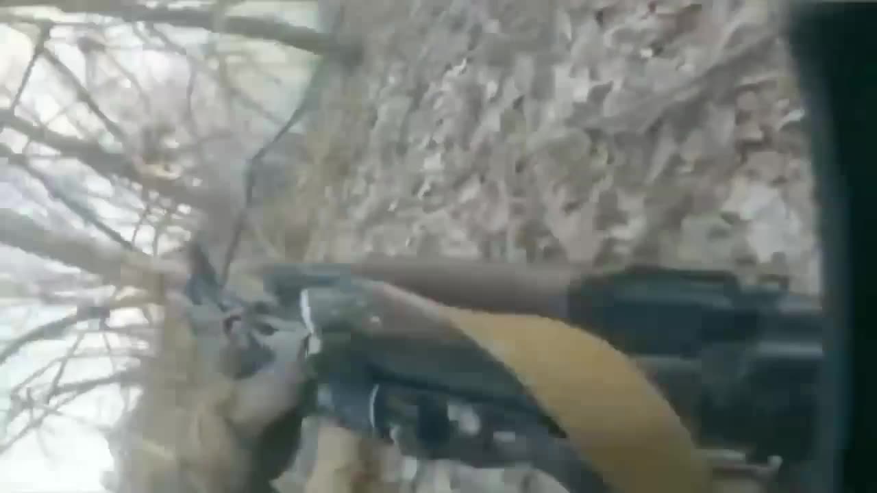 Soldiers of the Ukrainian Armed Forces fighting near Bakhmut.