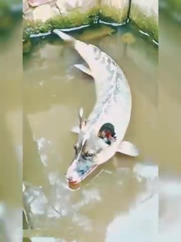 Fish with a Wolf head