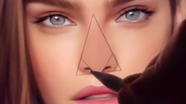 How to draw a realistic nose