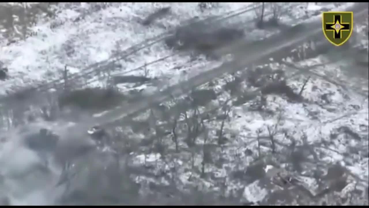 Russian armored truck and crew destroyed.