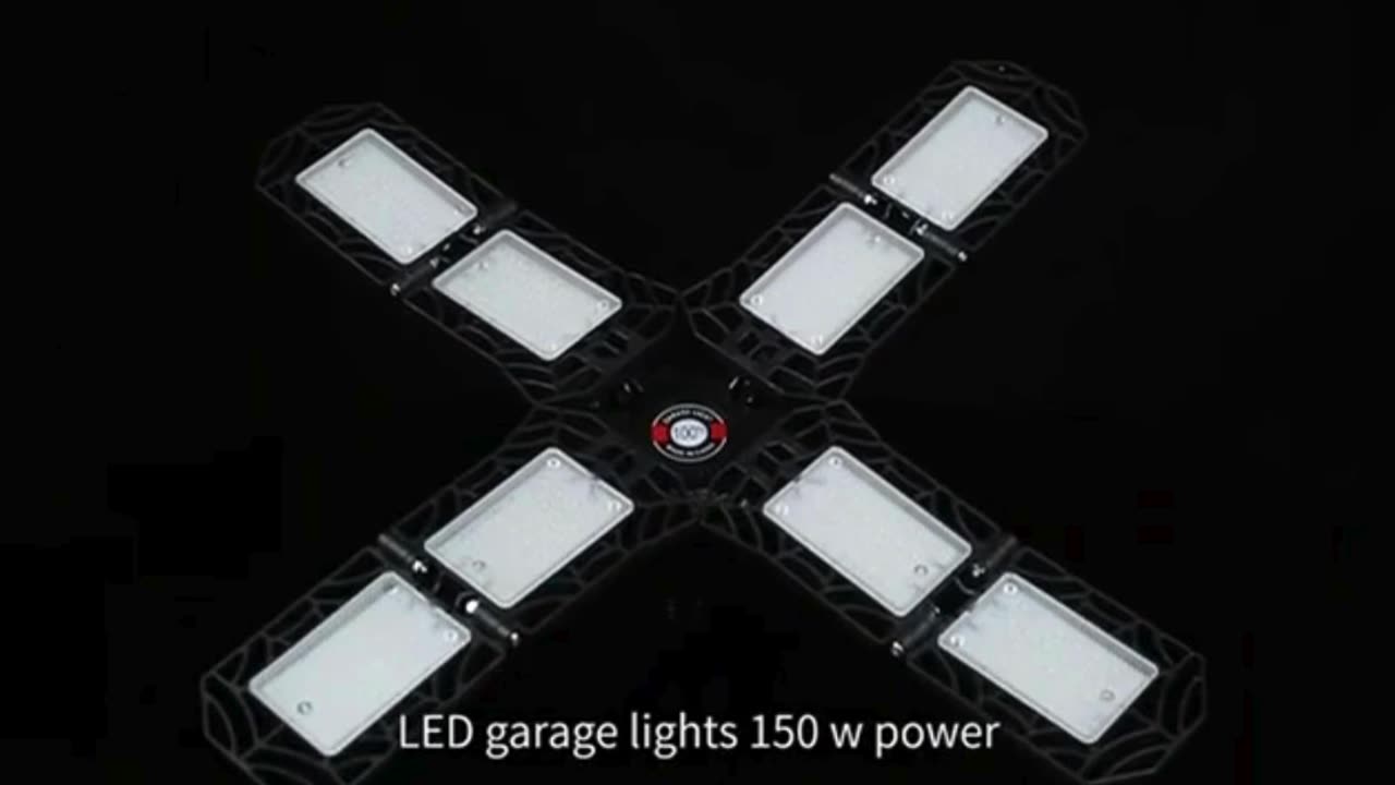 LED Garage Lights with 10 Adjustable Panels