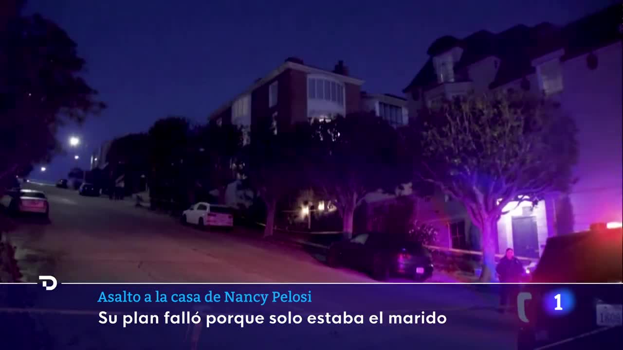 El AGRESOR del marido de NANCY PELOSI pretendía SECUESTRARLA a ella y PARTIRLE las RODILLAS | RTVE