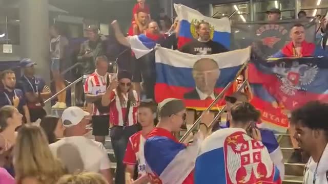 Serbians Fly Russian Flags at The Australian Open Tennis Championship
