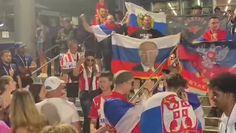 Serbians Fly Russian Flags at The Australian Open Tennis Championship