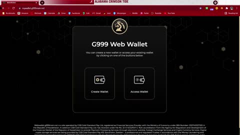 How to import mnenomic key file for g999 web wallet