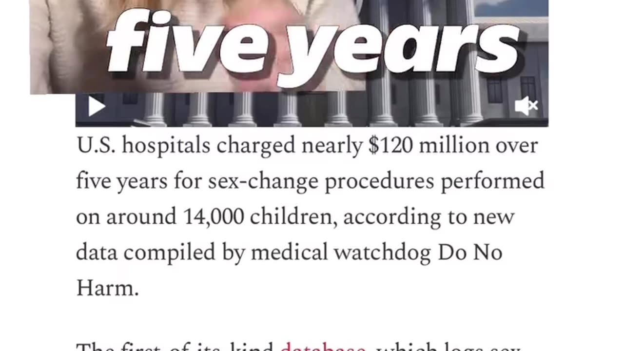 Hospitals and corporations profit from children’s transition surgeries!