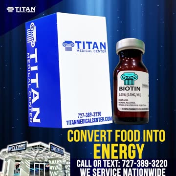 Boost your hair, nails and skin health with our #TitanMedical #Injectable #Biotin!