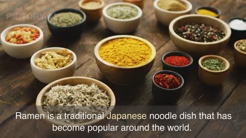 Ramen is a popular Japan