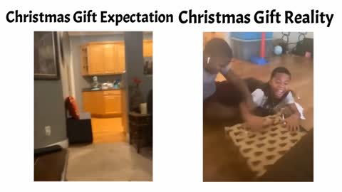 christmas gift expectation vs reality