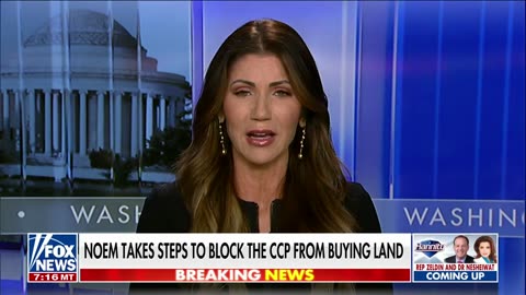 Gov. Kristi Noem: make sure our land stays under the United States control