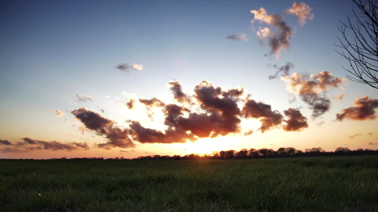 Beautiful sunset video