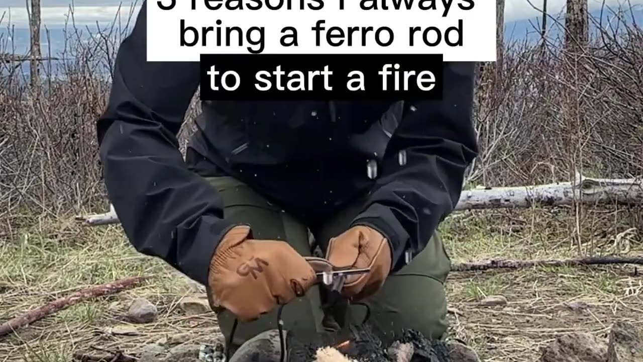 How to start a campfire in rain- You need a ferro rod