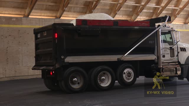 Filling Up A Salt Barn In Lexington, KY