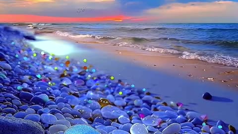 Nature view cristal beach beauty of nature