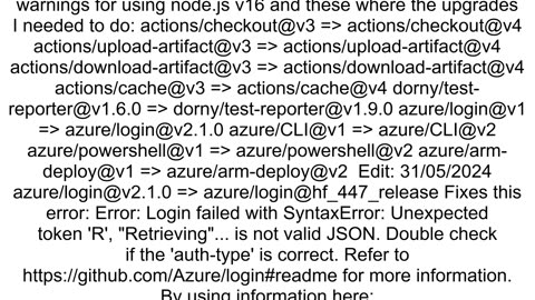 Github Actions Nodejs 16 actions are deprecated warning